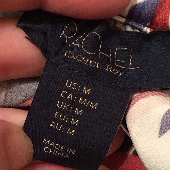 RACHEL Rachel Roy Colorful Floral Artsy Wide Leg High Rise Boho Pants - Picture 7 of 7